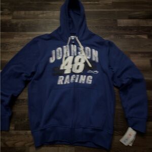 Blue Racing Hoodie